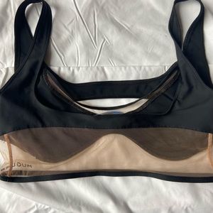 Mugler stretch tech sports bra